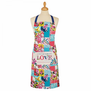 COOKSMART COTTON APRON- ORIENTAL PATCHWORK