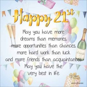 21st BIRTHDAY - ENLIGHTENED WISHES LED BLOCK -GIFTS UNDER $20