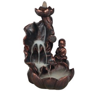 LOTUS & BUDDHA BACK FLOW BURNER + FREE PACK OF CONES