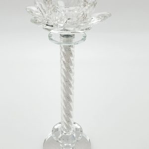 CRYSTAL LOTUS TEALIGHT HOLDER - 19 cm