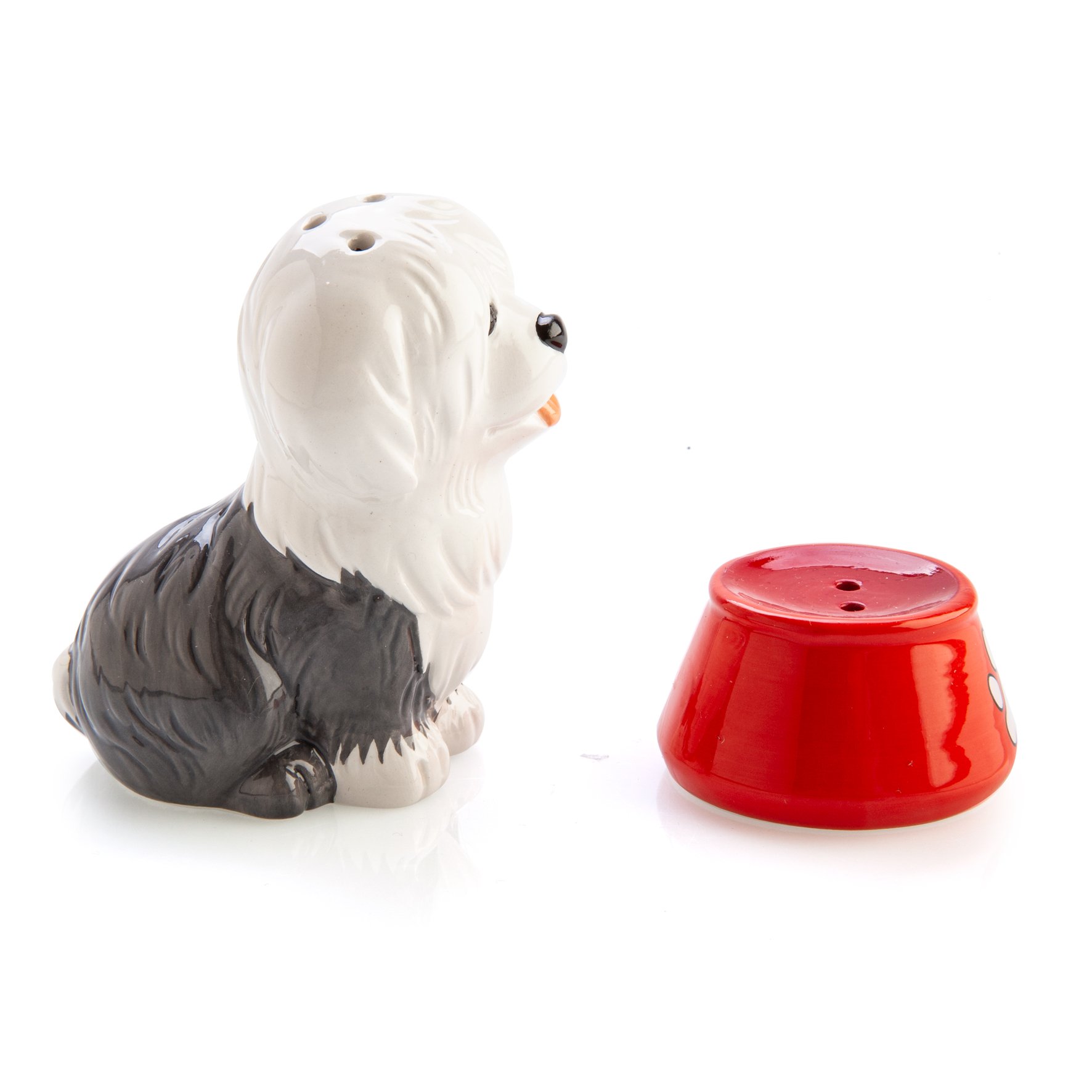FUREVER PETS SHEEPDOG & BOWL SALT PEPPER SET - Image 3