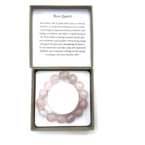 ROSE QUARTZ BRACELET - NEW- GIFTS UNDER $20