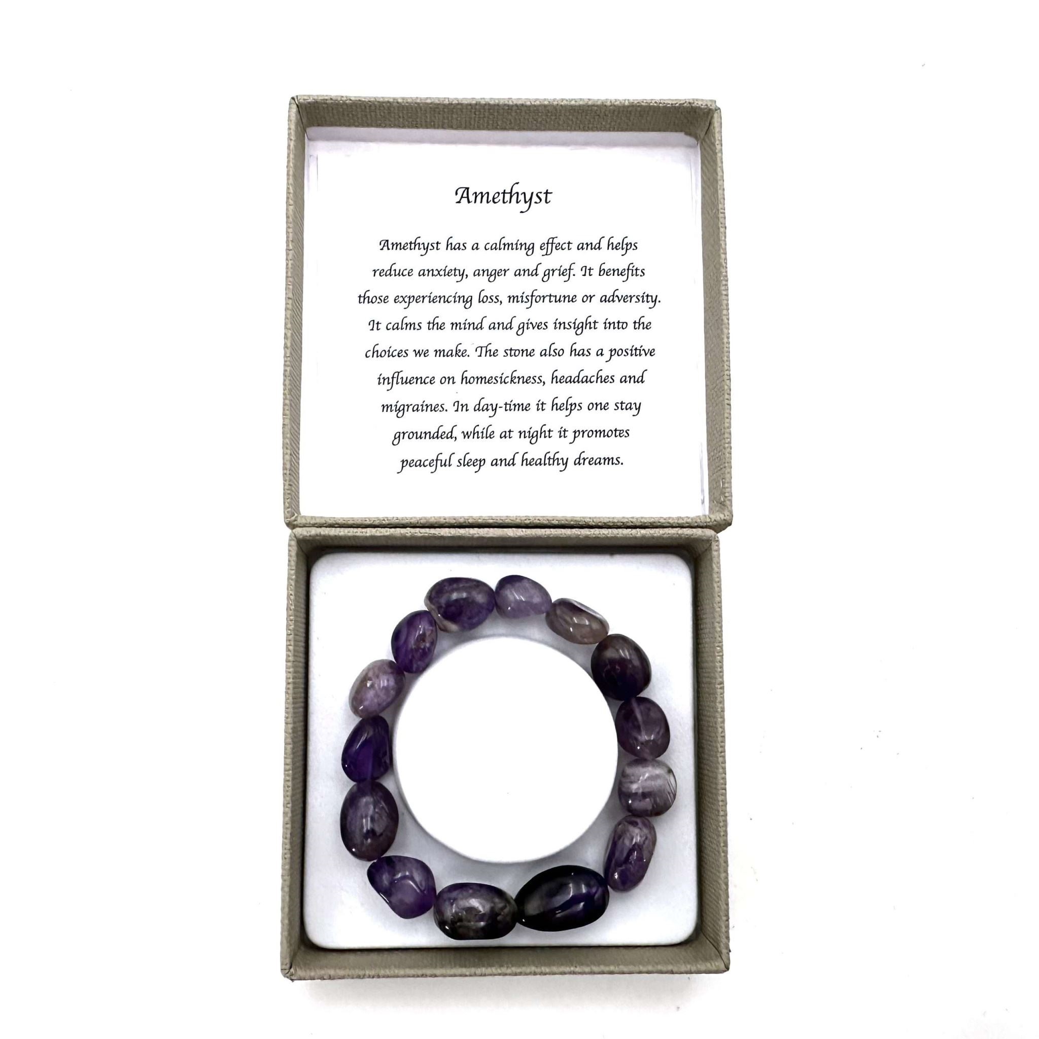AMETHYST BRACELET - NEW- GIFTS UNDER $20