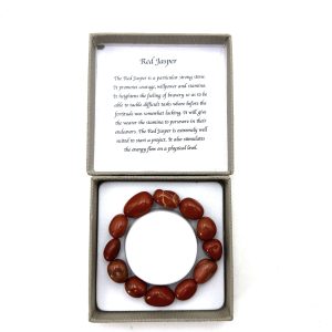RED JASPER BRACELET - NEW- GIFTS UNDER $20