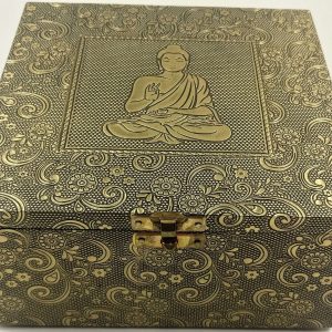 JEWELLERY BOX-HANDMADE- BUDDHA- GOLDEN FINSH