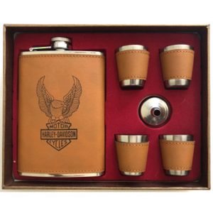 HIP FLASK SET- HARLEY DAVIDSON